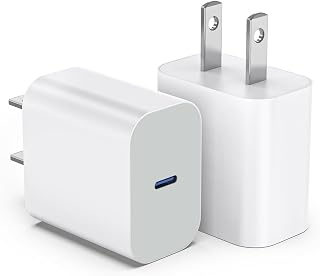 USB C Charger Block 2Pack 20W for iPhone and iPad Pro — Fast Charger Usb C