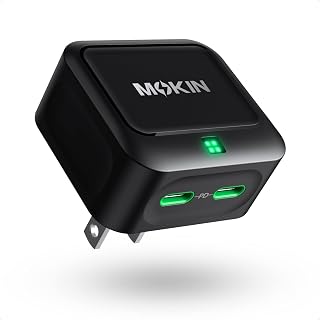 Bloc de charge USB C 40W à double port GaN+ — Chargeur Rapide Usb C