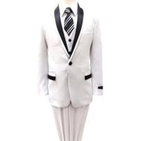 Boys' White Suit - 2 Piece Jacket and Pants for Formal Events