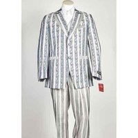 Baby Blue Slim Fit Sportcoat with Bowtie