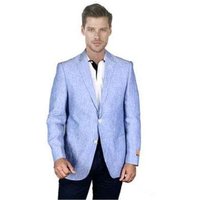 Veste de Sport Bleu Pâle Ajustée avec Nœud Papillon — Costumes et vestons pour hommes