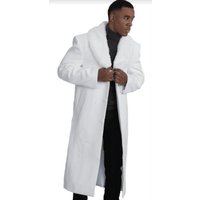 Men's White Trench Coat - AlbertoNardoniStore — Winter Jacket Men