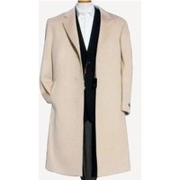 Manteau Trench Crème pour Homme avec 3 Boutons et Manches Longues — Veste d'hiver Hommes