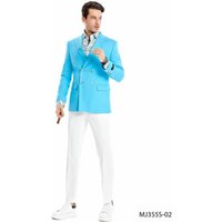 Alberto Nardoni Double Breasted Linen Suit with Pants