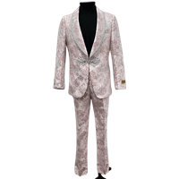 Tuxedo Blanc et Rose - Costume de Bal Rose — Costumes et vestons pour hommes