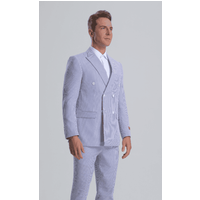 Seersucker Suit - Summer Cotton Suit — Mens Suits & Blazers