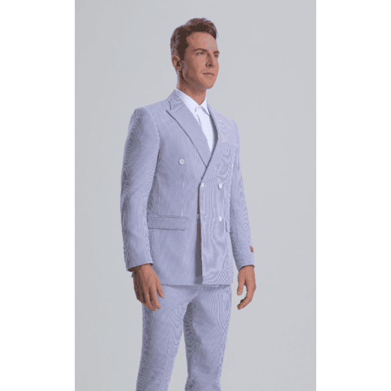 Costume Seersucker - Costume d'été en coton — Costumes et vestons pour hommes
