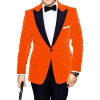 Mens Velvet Blazer - Sportcoat with Satin Peak Lapel