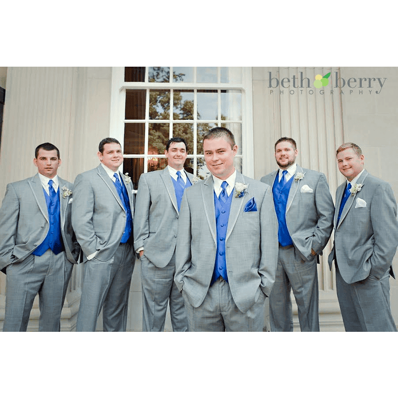 Tuxedo bleu et gris par AlbertoNardoniStore — Costumes et vestons pour hommes