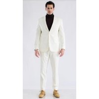 Alberto Nardoni Men's Black Turtleneck Suit Combo