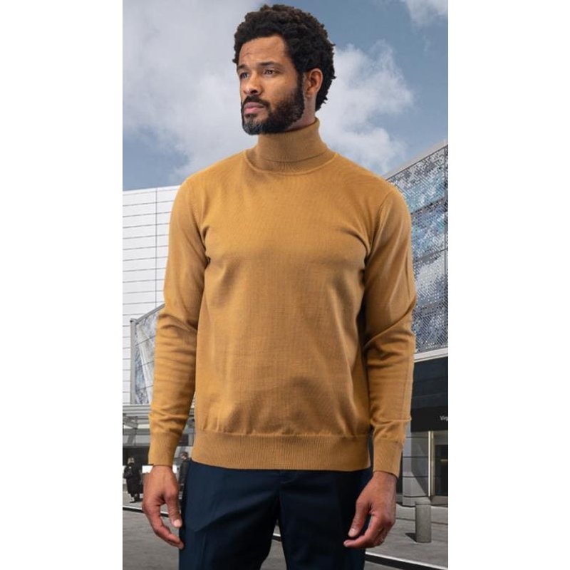Mens Sweater Copper - Wool and Cashmere Fabric — Womens Sweaters