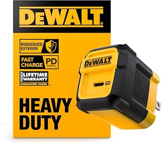 Chargeur mural DEWALT 30W PD USB, chargeur rapide Type C avec prise pliable