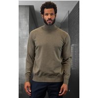 Pull Olive pour Hommes - Tissu en Laine et Cachemire