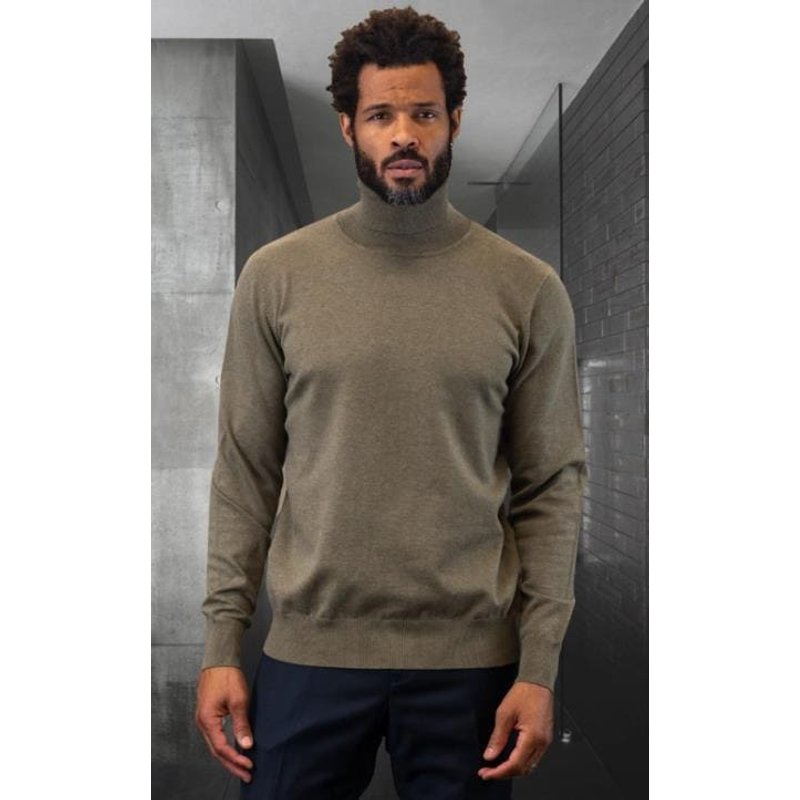 Pull Olive pour Hommes - Tissu en Laine et Cachemire — Chandails pour femmes
