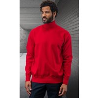 Pull pour hommes rouge - Tissu en laine et cachemire