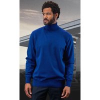 Pull pour hommes bleu royal - Tissu en laine et cachemire