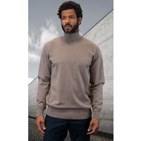 Chandail pour hommes en laine beige avec col roulé — Chandails pour femmes