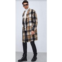 Alberto Nardoni Store Men's Plaid Overcoat