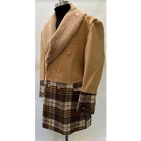 Alberto Nardoni Men's Plaid Overcoat