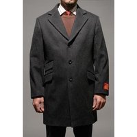 Manteau en Laine Charbon pour Hommes
