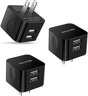 3Pack USB Wall Chargers 2.4A Dual Port Fast Charger Block — Fast Charger Usb C