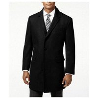 Manteau en Laine pour Homme Noir