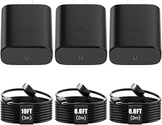 Chargeur Rapide 45W USB C pour Appareils Samsung Galaxy avec 3 Câbles — Chargeur Rapide Usb C