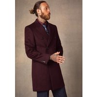 Manteau en Laine pour Hommes Bourgogne Topcoat