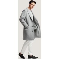 Manteau de voiture en laine pour homme gris clair — Veste d'hiver Hommes