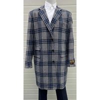 Men's Gray Wool Car Coat by Alberto Nardoni