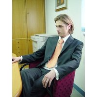 Men's Navy Double Breasted Overcoat