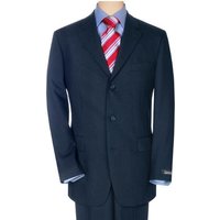 Men's Navy Double Breasted Overcoat — Winter Jacket Men