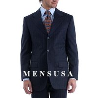Hommes Marine double manteau seins — Veste d'hiver Hommes
