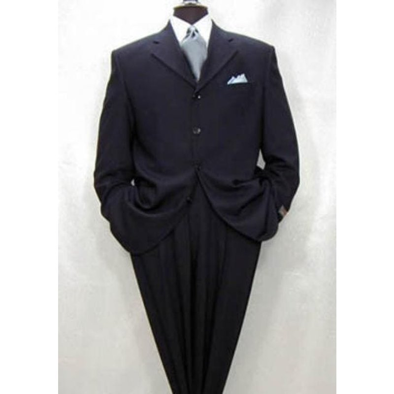 Men's Navy Double Breasted Overcoat — Winter Jacket Men