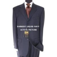 Hommes Marine double manteau seins
