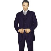 Hommes Marine double manteau seins