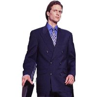 Hommes Marine double manteau seins — Veste d'hiver Hommes