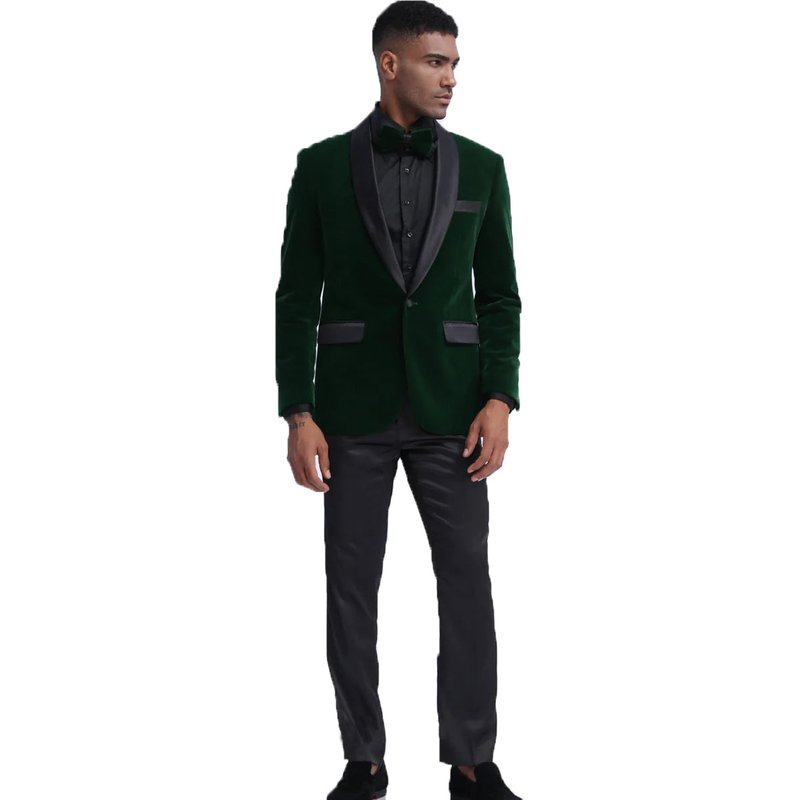 Costume noir et vert — Costumes et vestons pour hommes