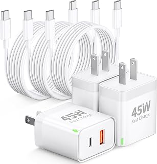 Power-7 45W USB C Fast Charger 3-Pack with 6FT Cable — Fast Charger Usb C