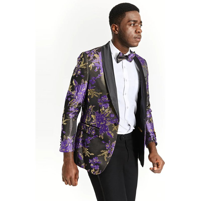 Veste Paisley Pour Homme Tuxedo Prom — Costumes et vestons pour hommes