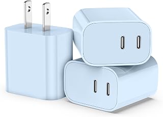 USB C Charger Block 3-Pack Dual Port Fast Charging for iPhone and iPad — Fast Charger Usb C