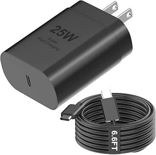 Chargeur mural Samsung USB-C rapide 25W PD avec câble de 6,6 pi — Chargeur Rapide Usb C