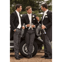 Black Groomsmen Suits with Shirt and Tie Package — Mens Suits & Blazers