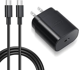 Chargeur rapide Excgood 25W avec câble USB-C de 6 pieds pour appareils Galaxy