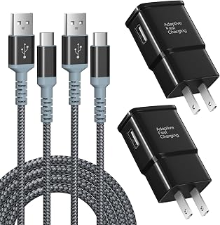 Chargeur Rapide Adaptatif et Câble USB-C 10pi (3m) Excgood - 2 Paquet