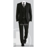 38 Long Black Slim Fit Men's Suit