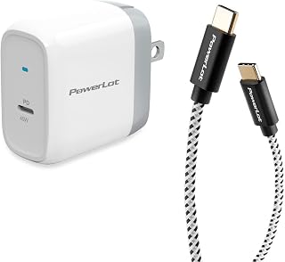 45W USB C Charger with 6FT Cable, PowerLot GaN Wall Charger — Fast Charger Usb C