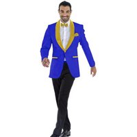 Alberto Nardoni Men's Royal Blue and Gold Suit