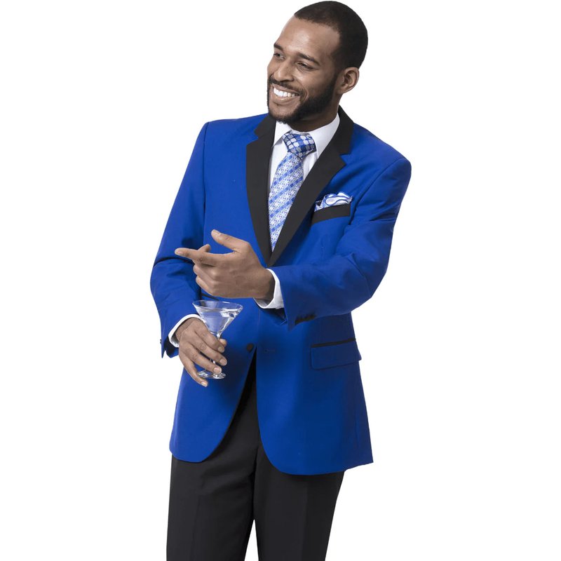 Royal Blue and Gold Tuxedo for Men