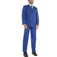 Royal Bleu Double Poitrine — Costumes et vestons pour hommes